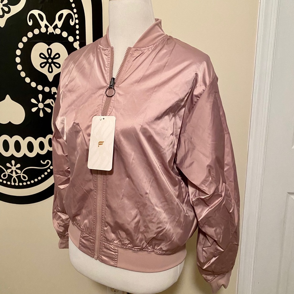 Pink bomber jacket
